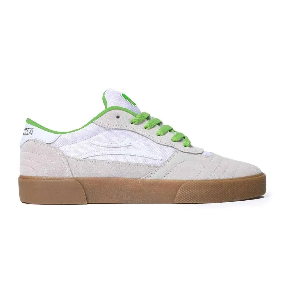 Lakai x Yeah Right Cambridge - White/UV Green Suede