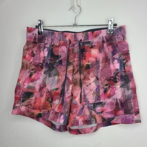 Lululemon Shorts Spring Break Away Pink Cuff Pockets Stretch Athletic Size 6