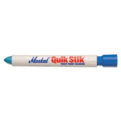 Markal® Quik Stik® Marker, 11/16 in Diameter, 6 in, Blue, 61070