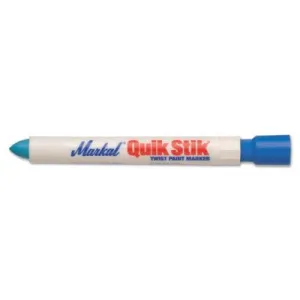 Markal® Quik Stik® Marker, 11/16 in Diameter, 6 in, Blue, 61070