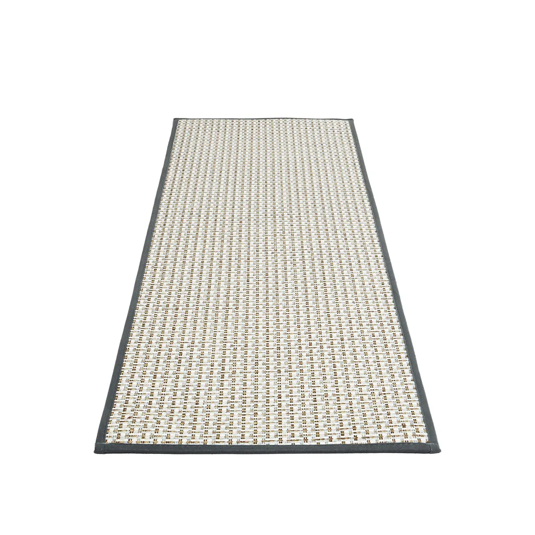 Marlow Kitchen Rug 2PCS Woven Non Slip Absorbent Grey