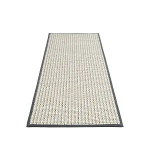 Marlow Kitchen Rug 2PCS Woven Non Slip Absorbent Grey