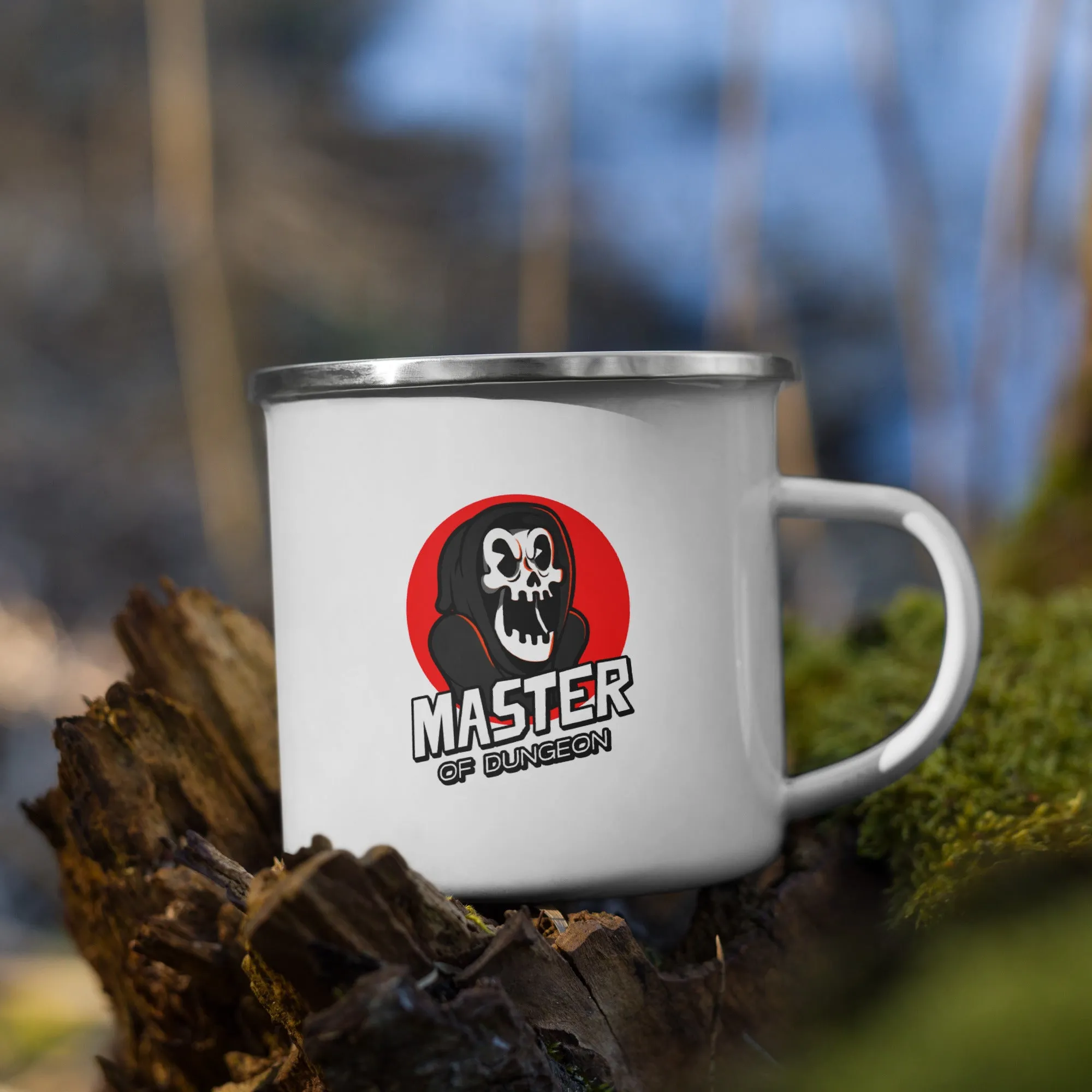 Master Of Dungeon Enamel Camping Mug