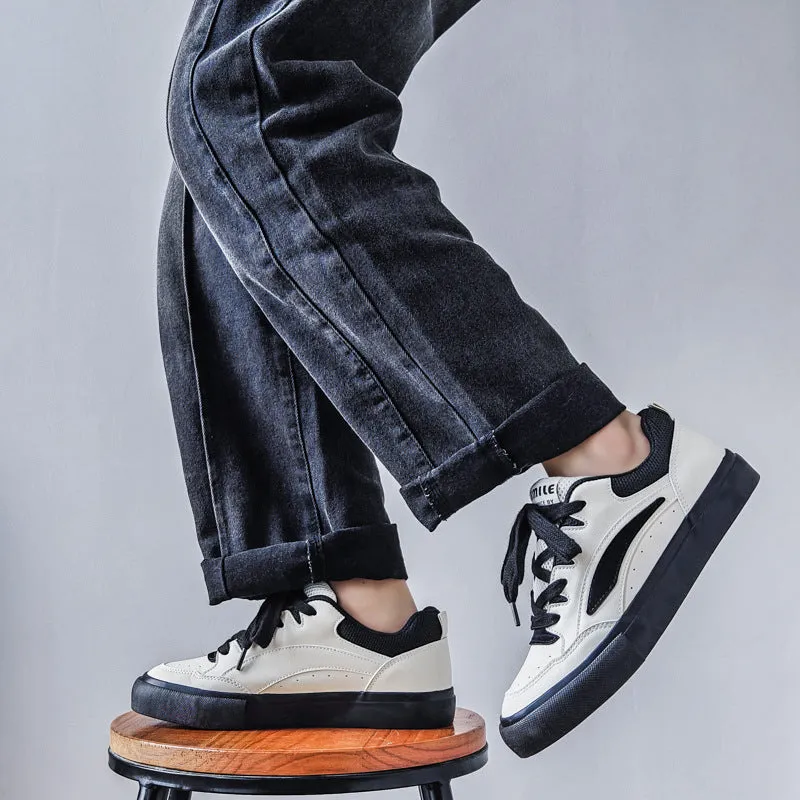 Men Fashion Breathable Flat Skate Shoes