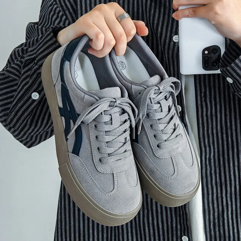 Men Fashion Canvas Breathable Flat Casual Skate Shoes