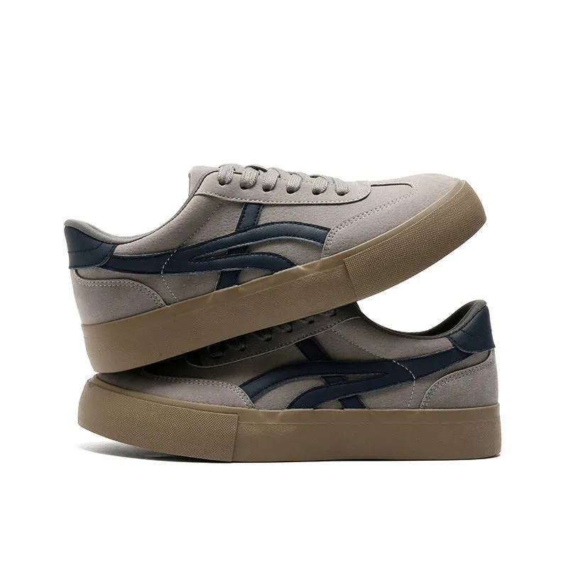 Men Fashion Canvas Breathable Flat Casual Skate Shoes
