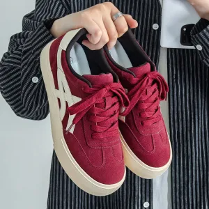 Men Fashion Canvas Breathable Flat Casual Skate Shoes