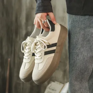 Men Fashion Color Matching Flat Casual Skate Shoes