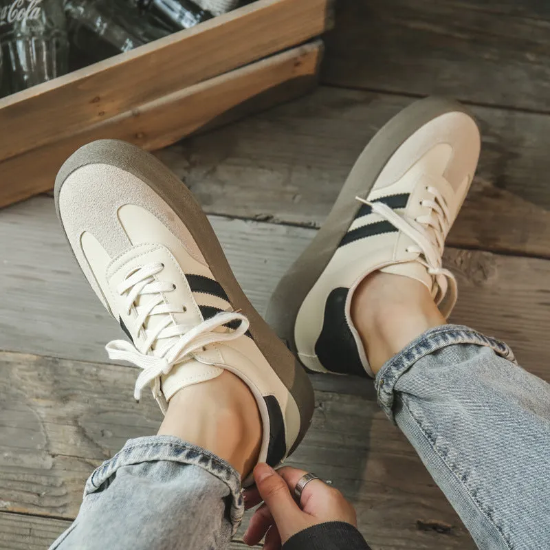 Men Fashion Color Matching Flat Casual Skate Shoes
