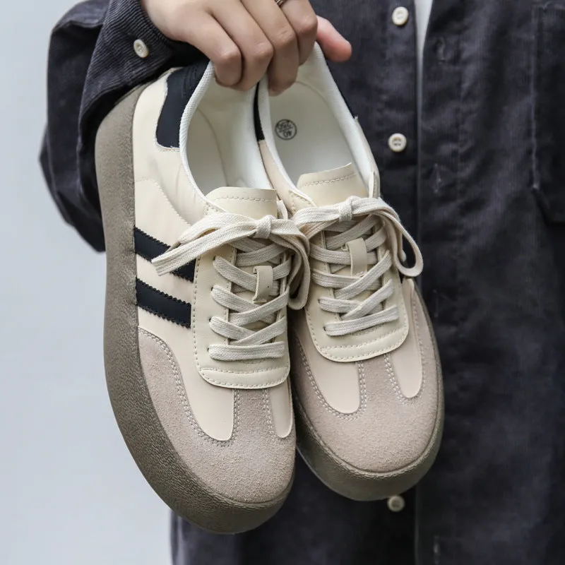 Men Fashion Color Matching Flat Casual Skate Shoes