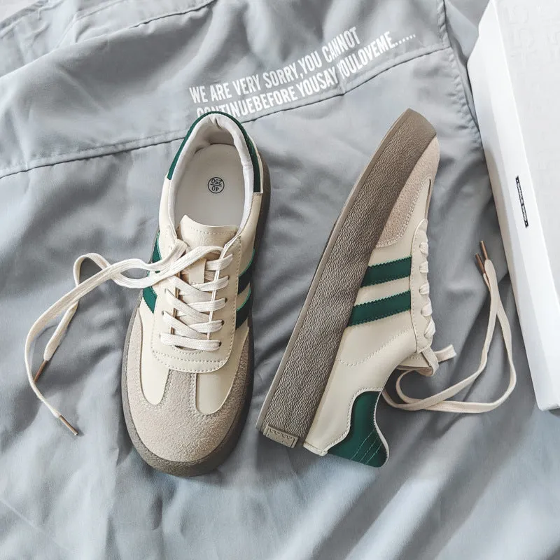 Men Fashion Color Matching Flat Casual Skate Shoes