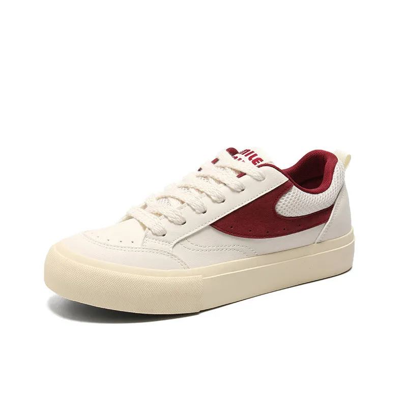 Men Fashion Low Top Casual Flat Skate Shoes