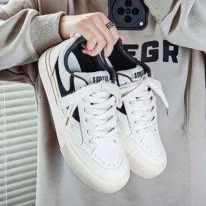 Men Fashion Low Top Casual Flat Skate Shoes