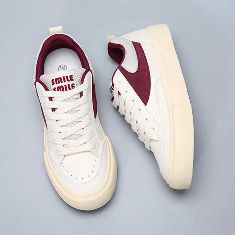 Men Fashion Low Top Casual Flat Skate Shoes