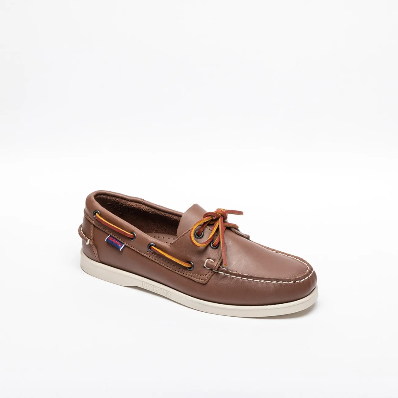 Mocassino da barca Sebago Docksides Portland in pelle marrone (Brown)