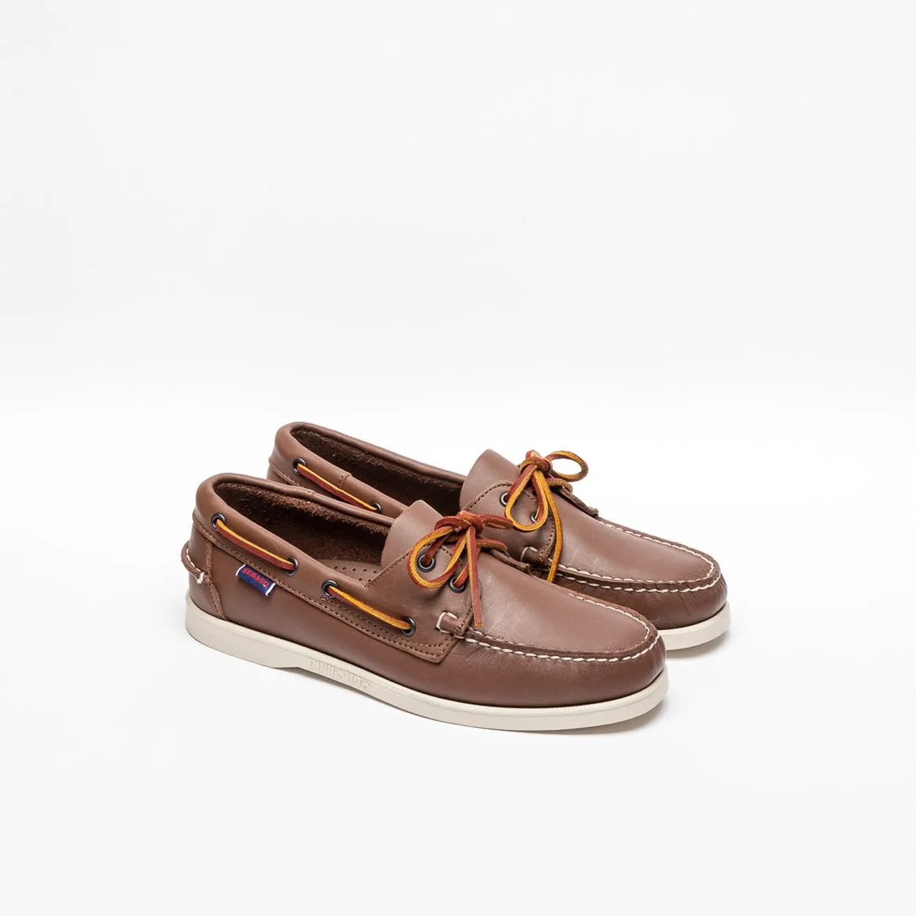 Mocassino da barca Sebago Docksides Portland in pelle marrone (Brown)