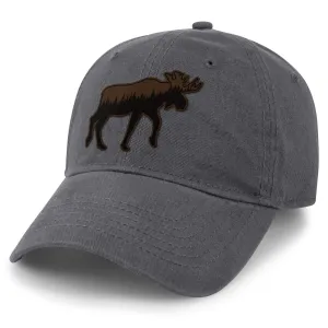 Moose Tree Skyline Leather Patch Dad Hat