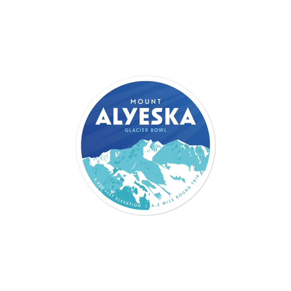 Mount Alyeska Sticker