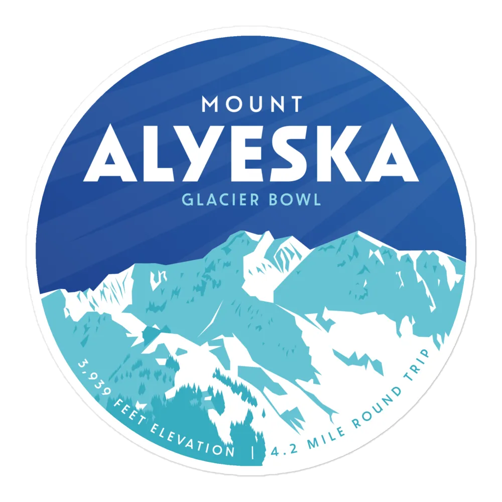 Mount Alyeska Sticker