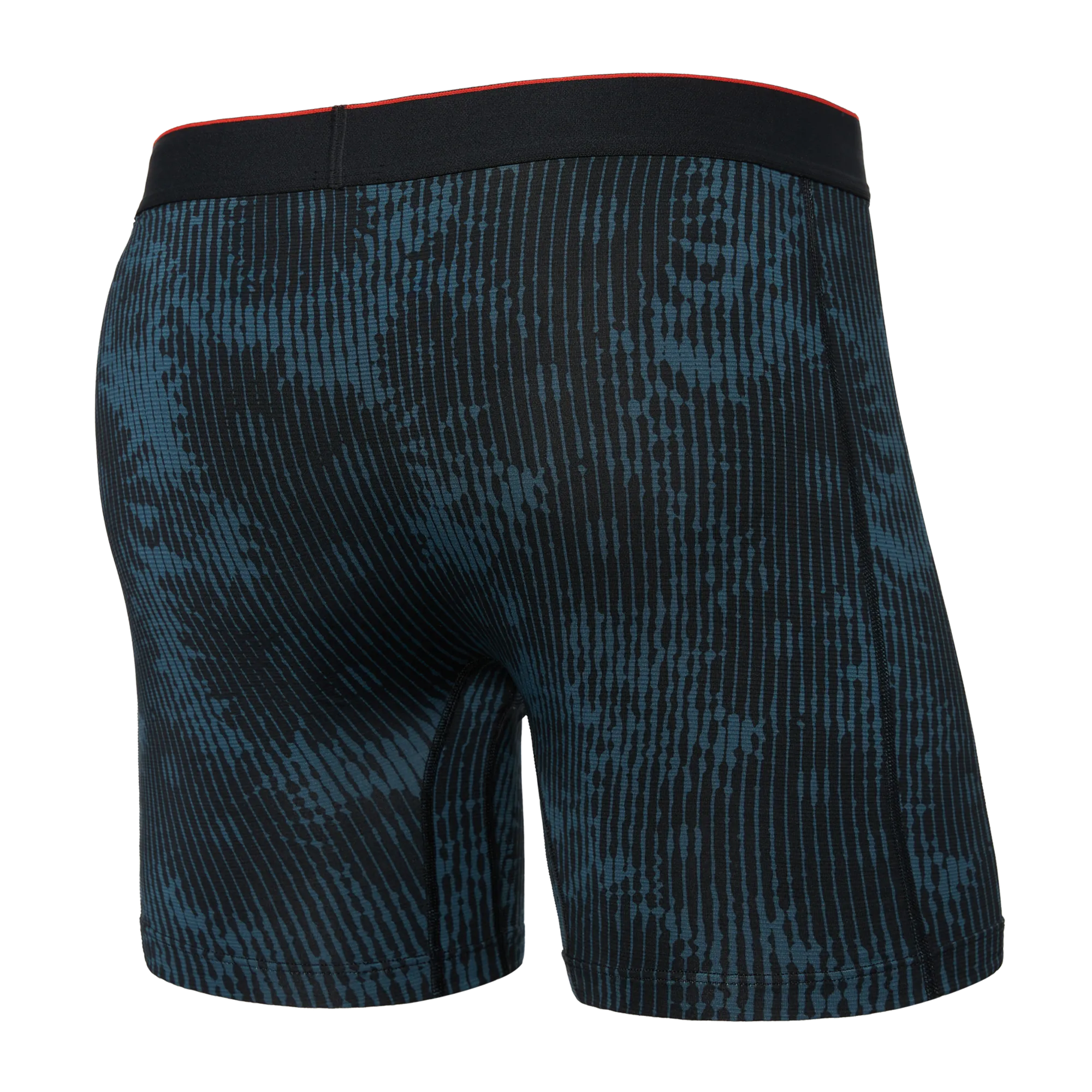 MULTI-SPORT MESH BOXER BRIEF WITH FLY - WHITE NOISE DAISY-BLACK