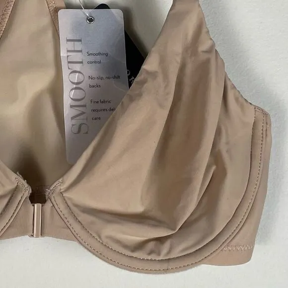 Natori 738271 Racerback Smoothing Underwired Full Figure Bra in Cafe Sz 32C NEW
