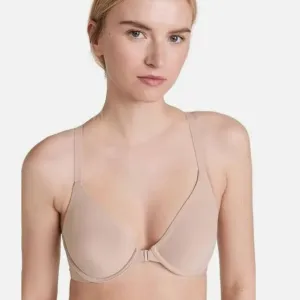 Natori 738271 Racerback Smoothing Underwired Full Figure Bra in Cafe Sz 32C NEW