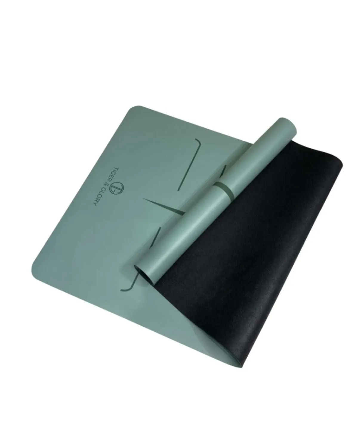 Natural Rubber Alignment Yoga Mat
