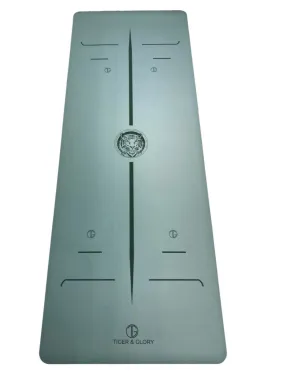 Natural Rubber Alignment Yoga Mat