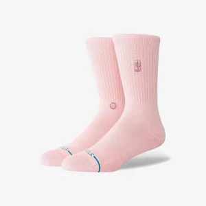 NBA Logoman Wash Crew Socks - Dusty Rose