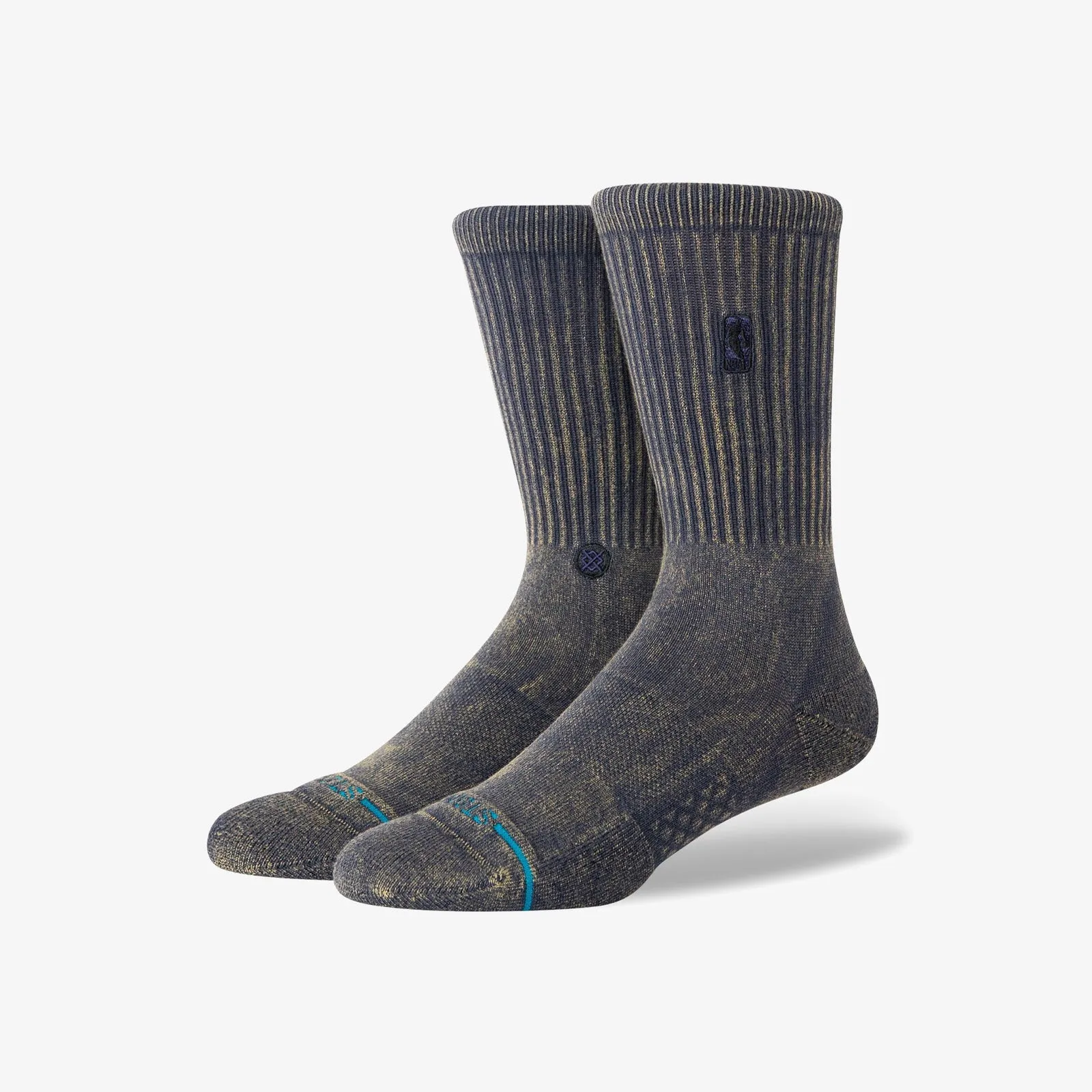 NBA Logoman Wash Crew Socks - Navy