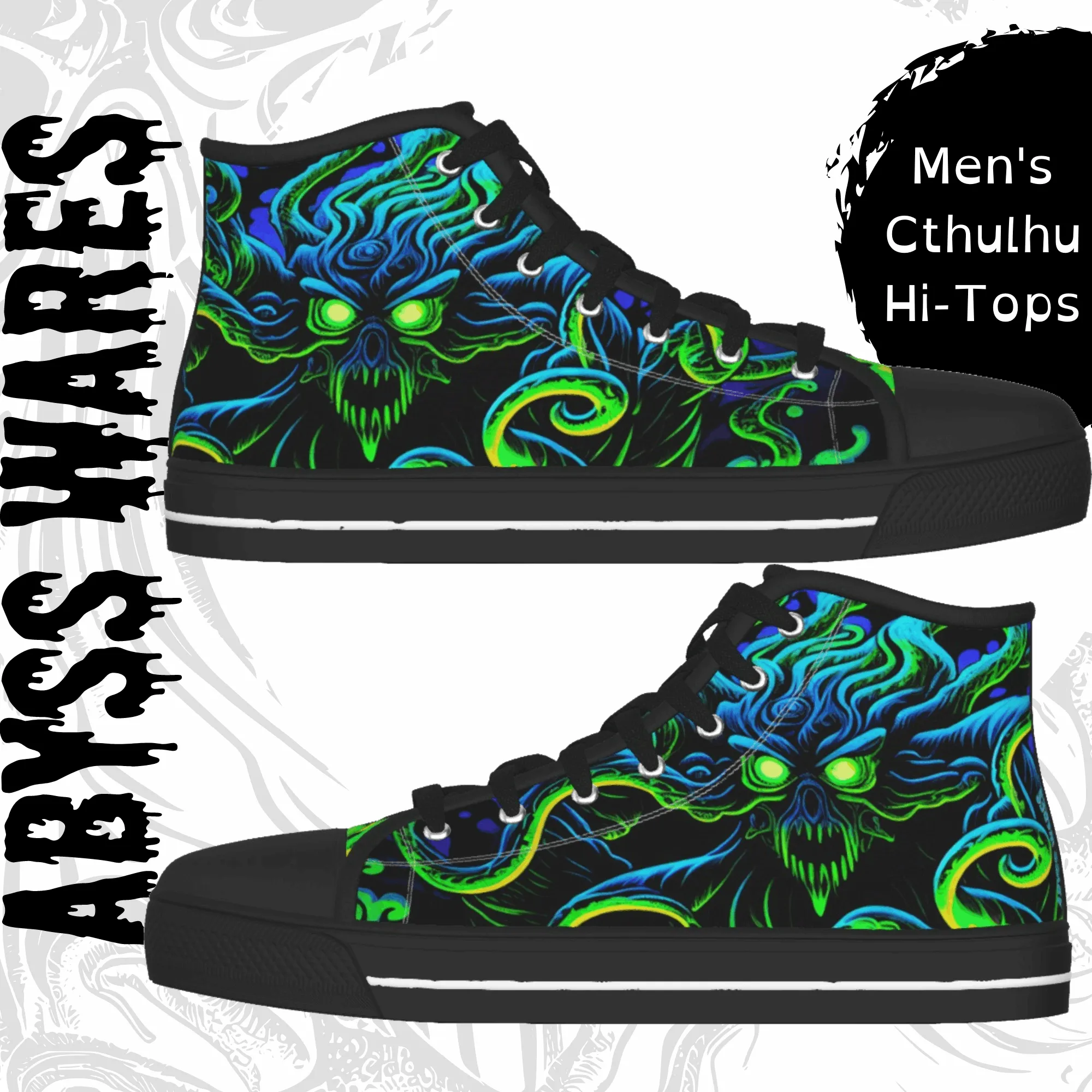 Neon Nightmare Cthulu Shoes