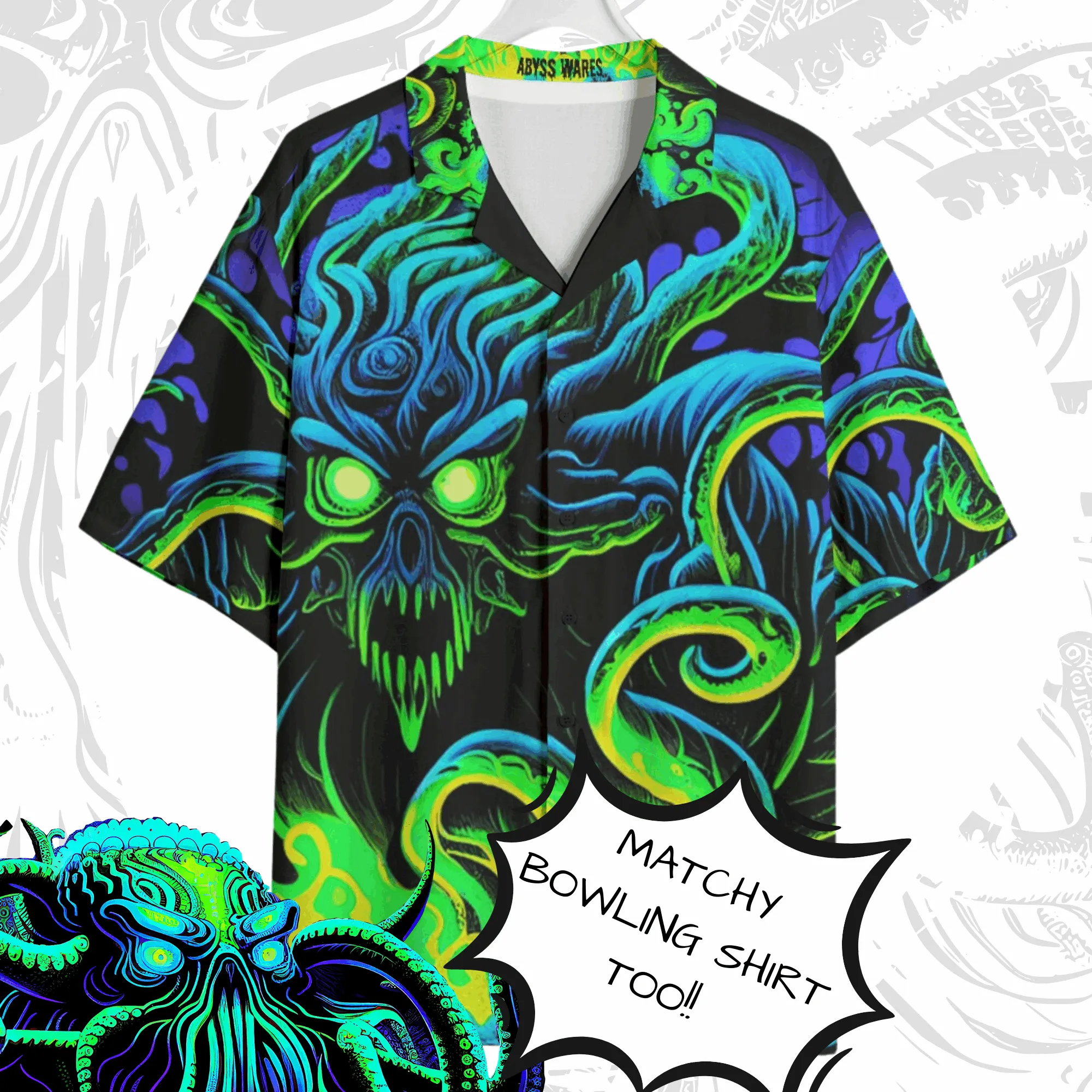 Neon Nightmare Cthulu Shoes