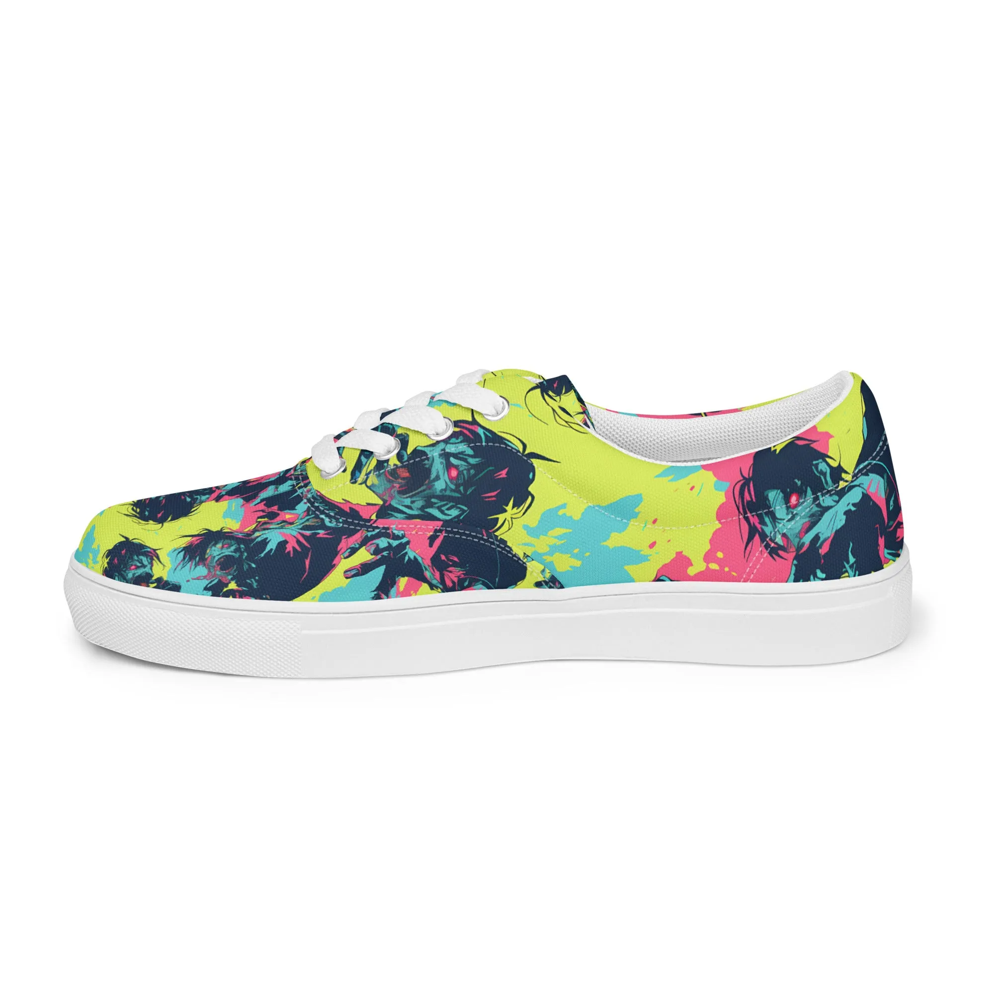 Neon Zombies Women’s lace-up canvas shoes