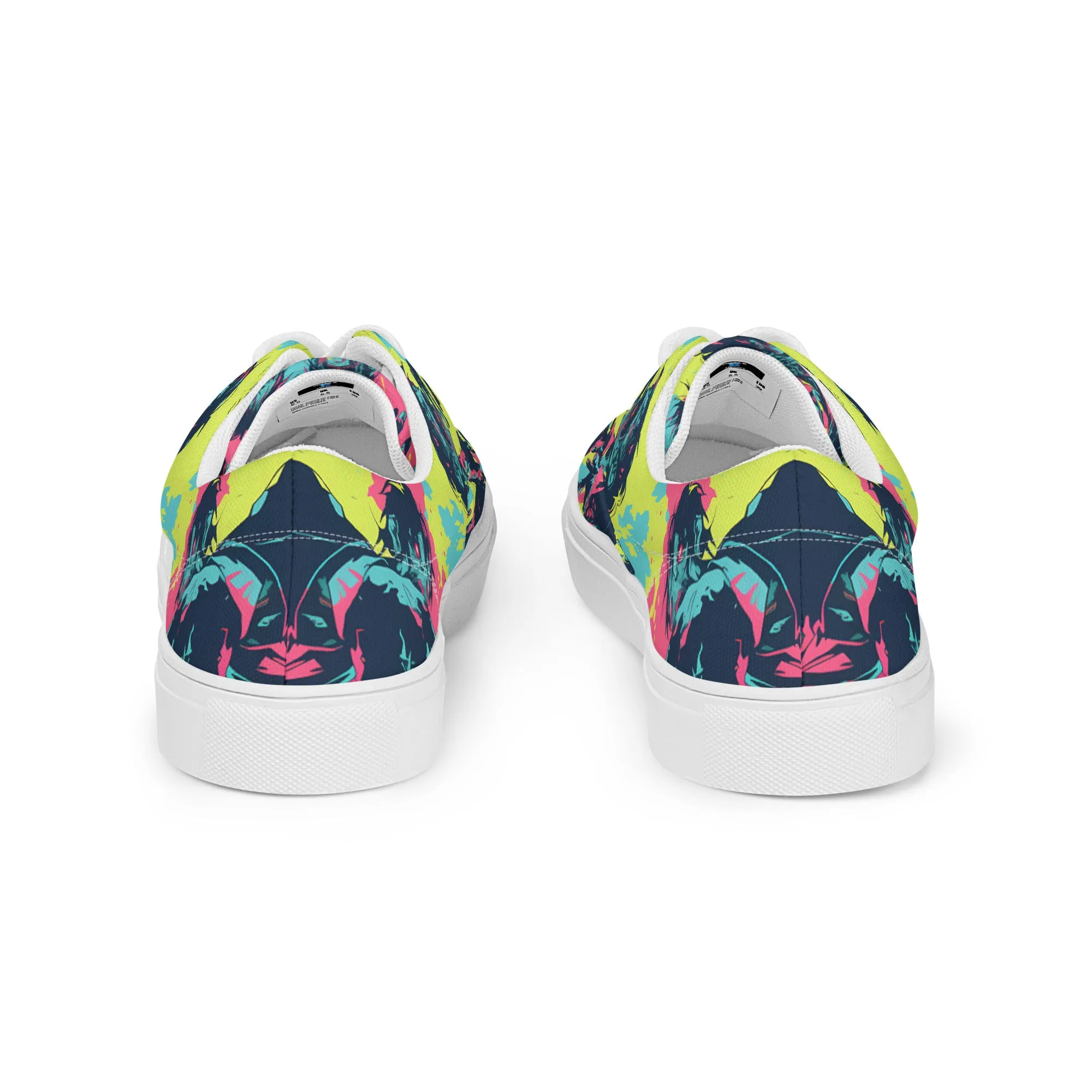 Neon Zombies Women’s lace-up canvas shoes