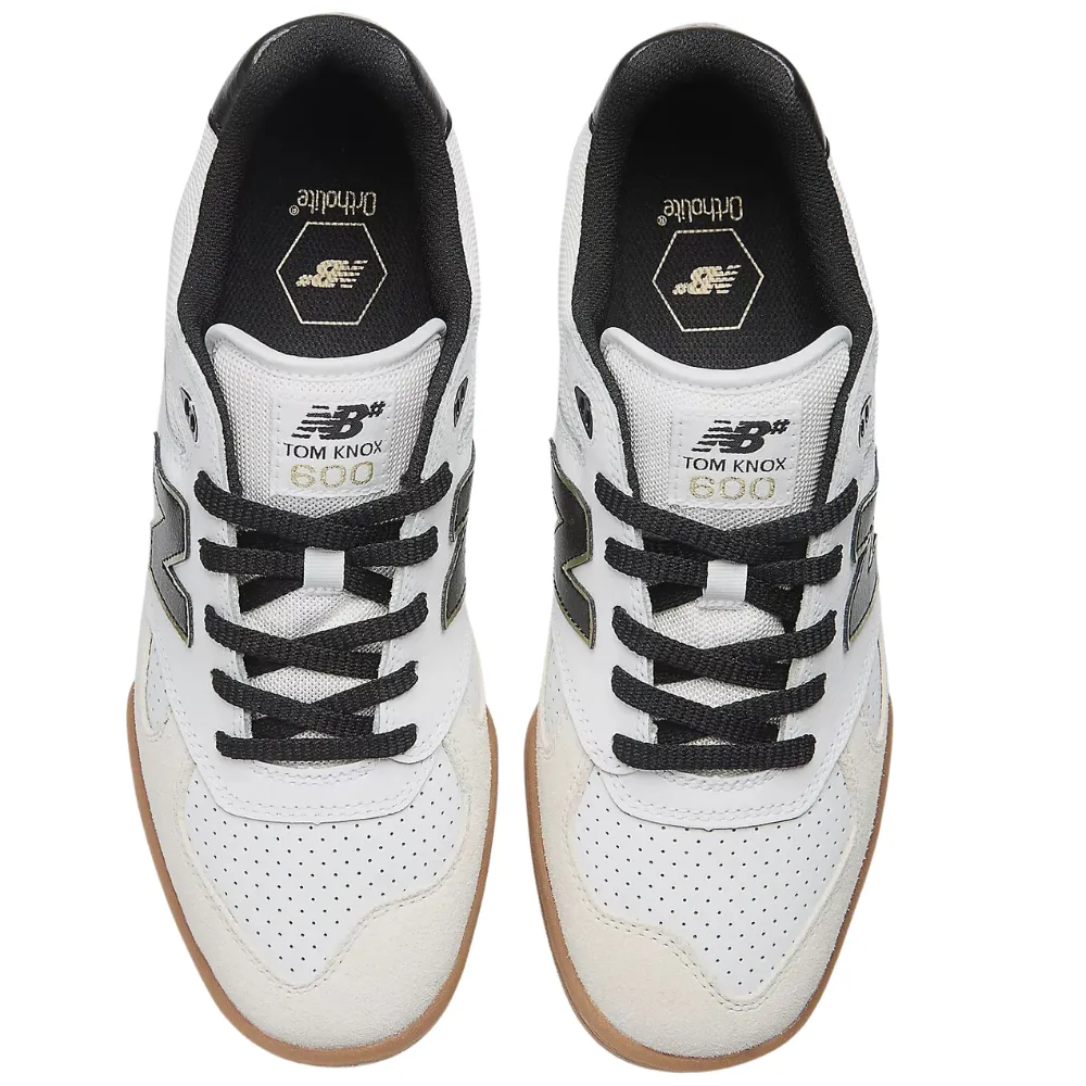 New Balance Numeric 600 NM600WTA Tom Knox Skate Shoes | White & Black