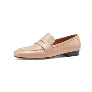 New Full-leather Flat Grandma Shoes Early Spring Shoes