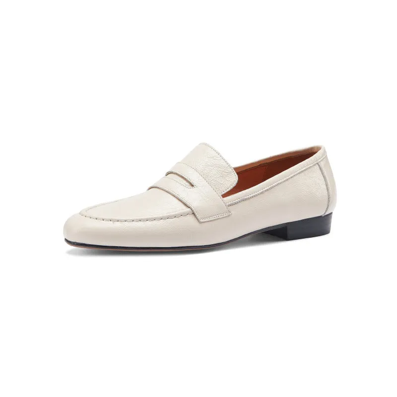 New Full-leather Flat Grandma Shoes Early Spring Shoes