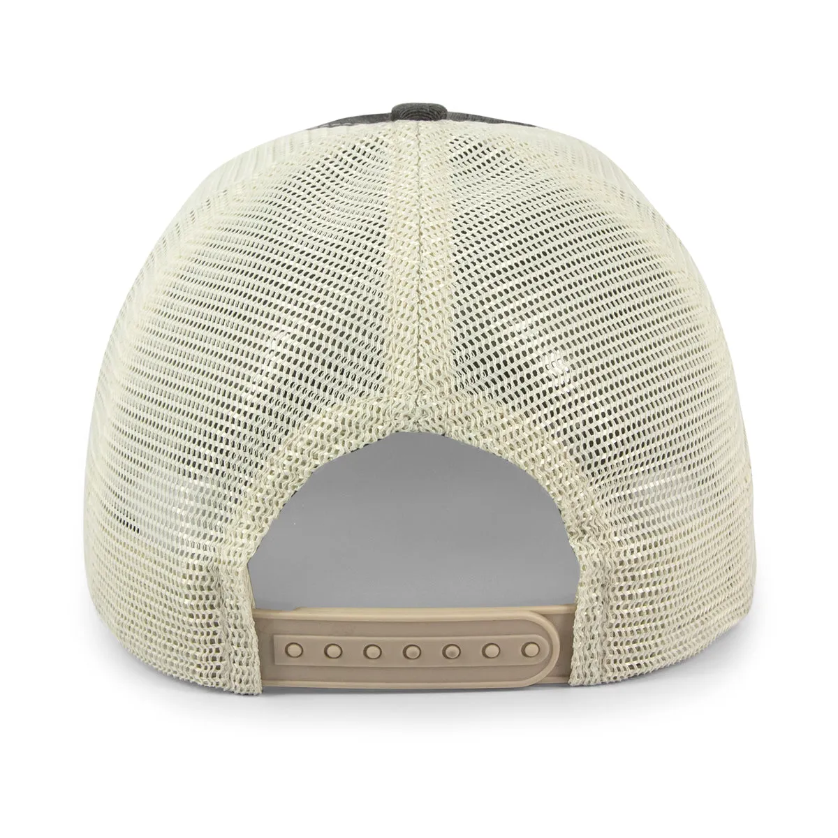 New Hampshire Striped Leather Patch Relaxed Trucker