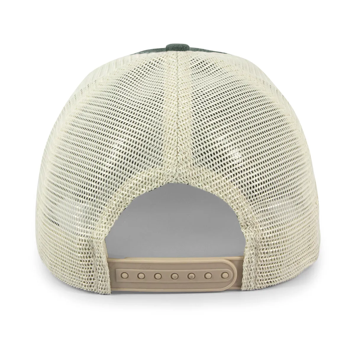 New Hampshire Striped Leather Patch Relaxed Trucker