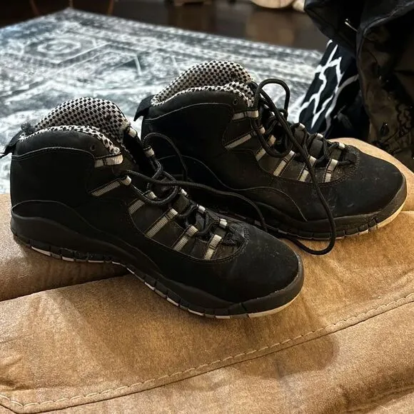 Nike Air Jordan 10 Retro X Stealth Size 7Y 100% Authentic No Box. Good Vintage C
