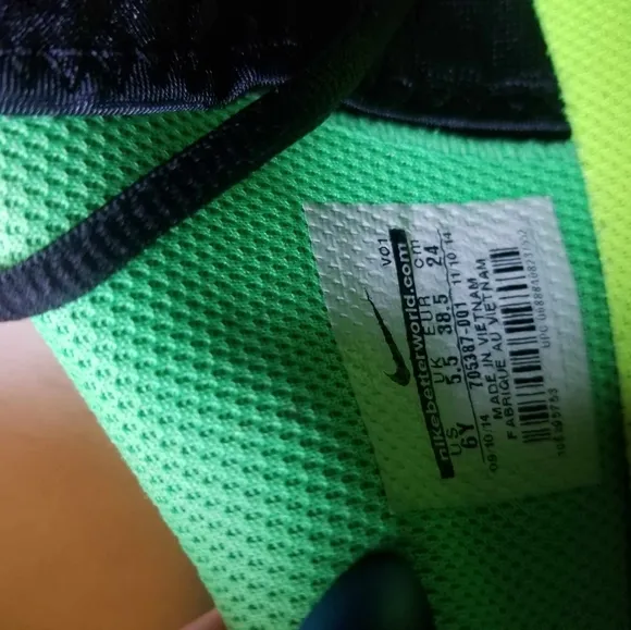 Nike, kobe bryant 6y, Green/lime/black