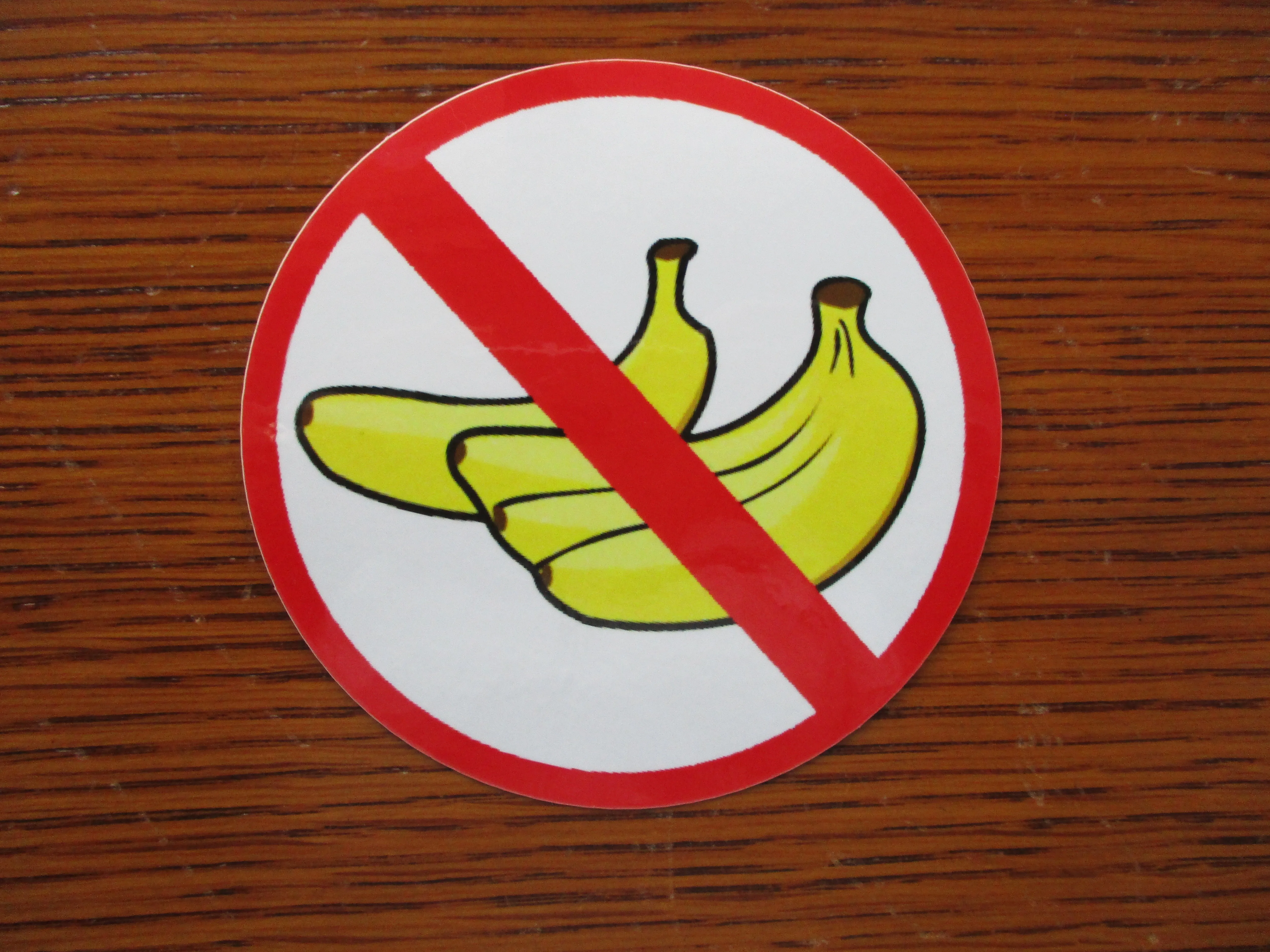 No Bananas Sticker