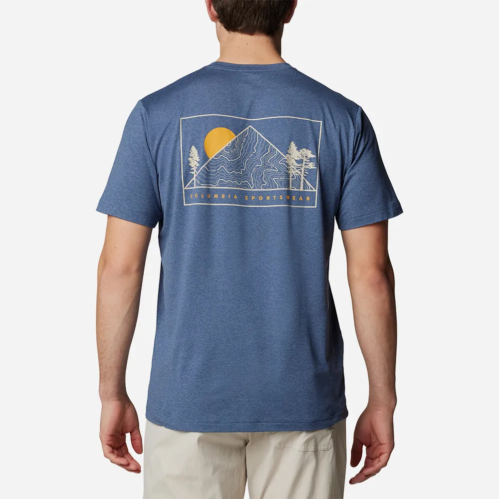 Áo Thun Tay Ngắn Nam Columbia Kwick Hike™ Back Graphic - Xanh Dương