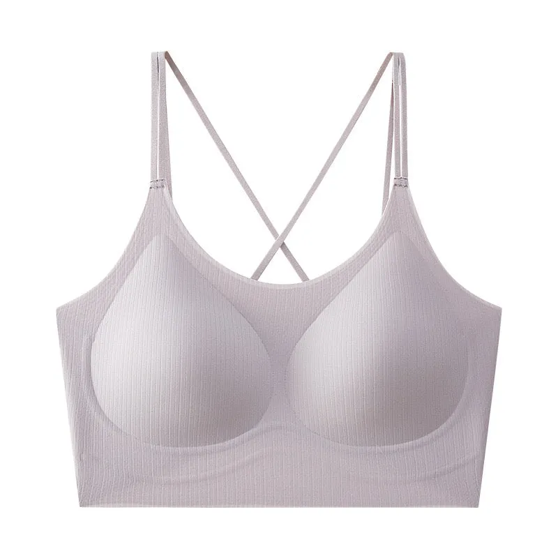 One Size Ribbed Bralettes - Soft Support