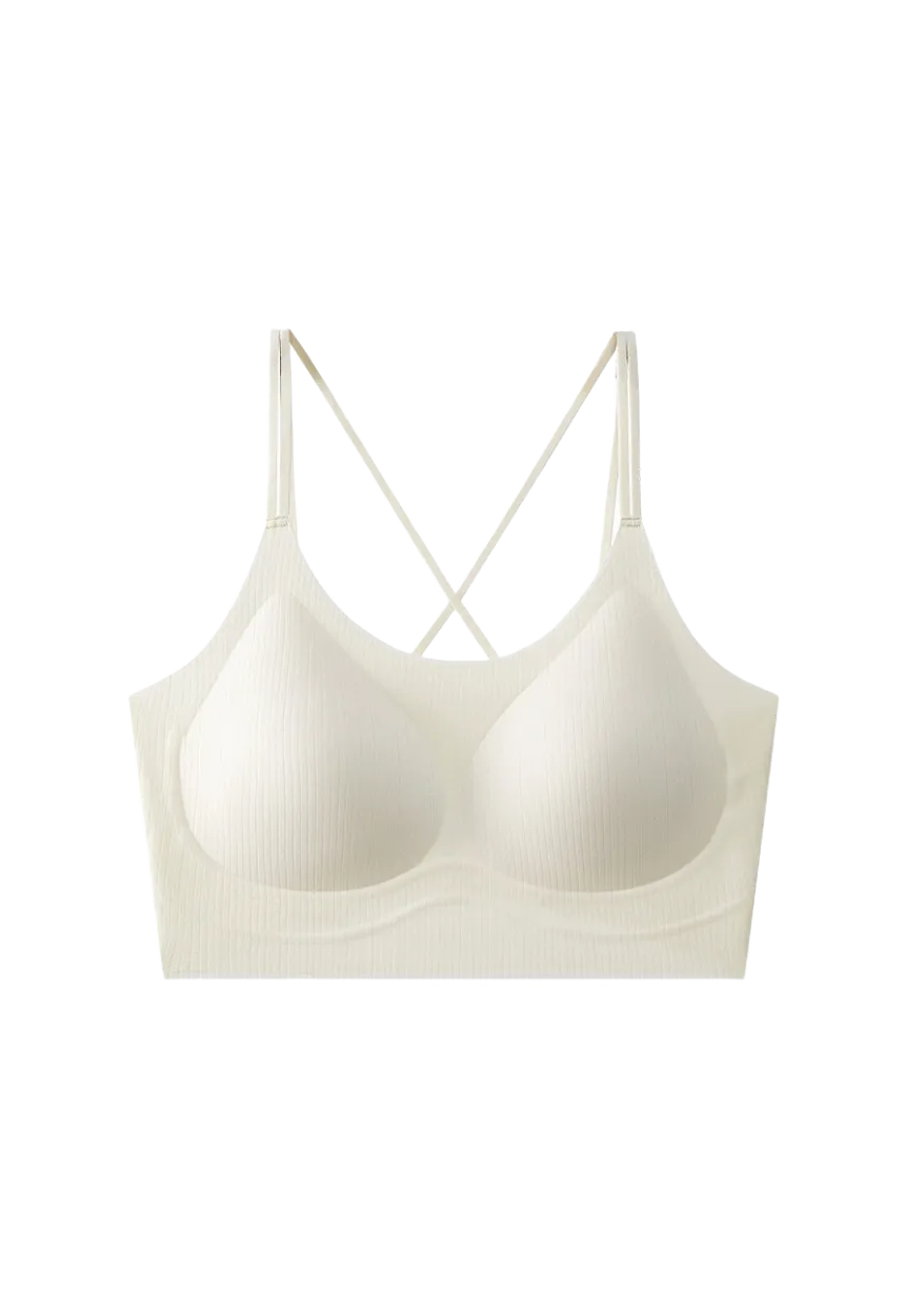 One Size Ribbed Bralettes - Soft Support
