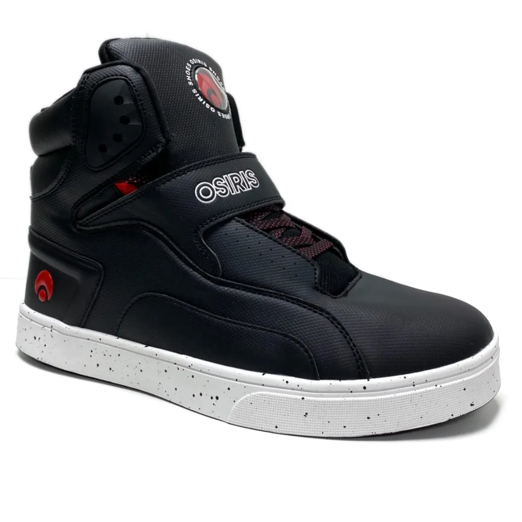 OSIRIS SHOES RIZE ULTRA BLACK RED SPEC TRAINERS