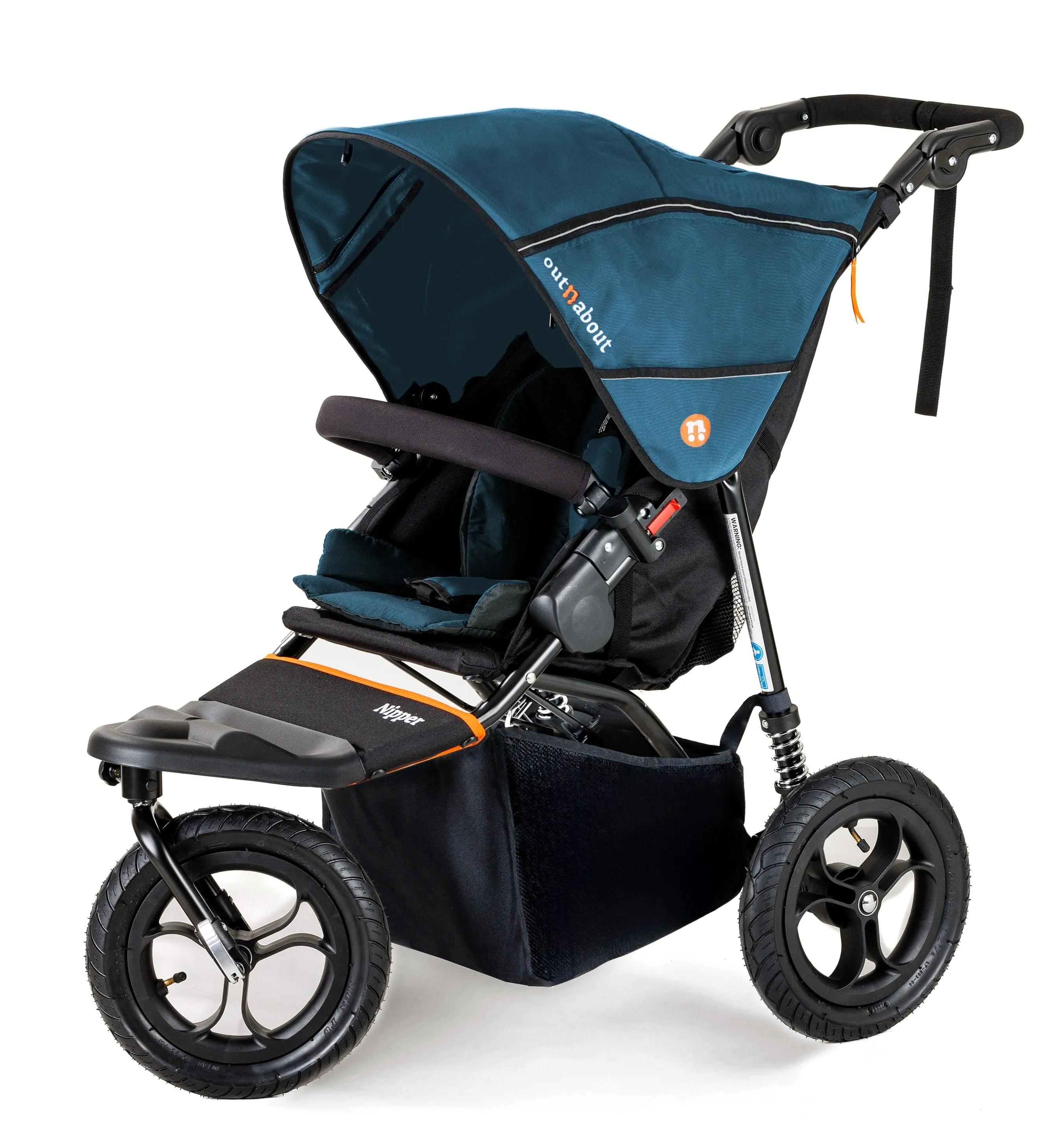 Out n About Nipper V5 Single Pushchair with Footmuff - Highland Blue