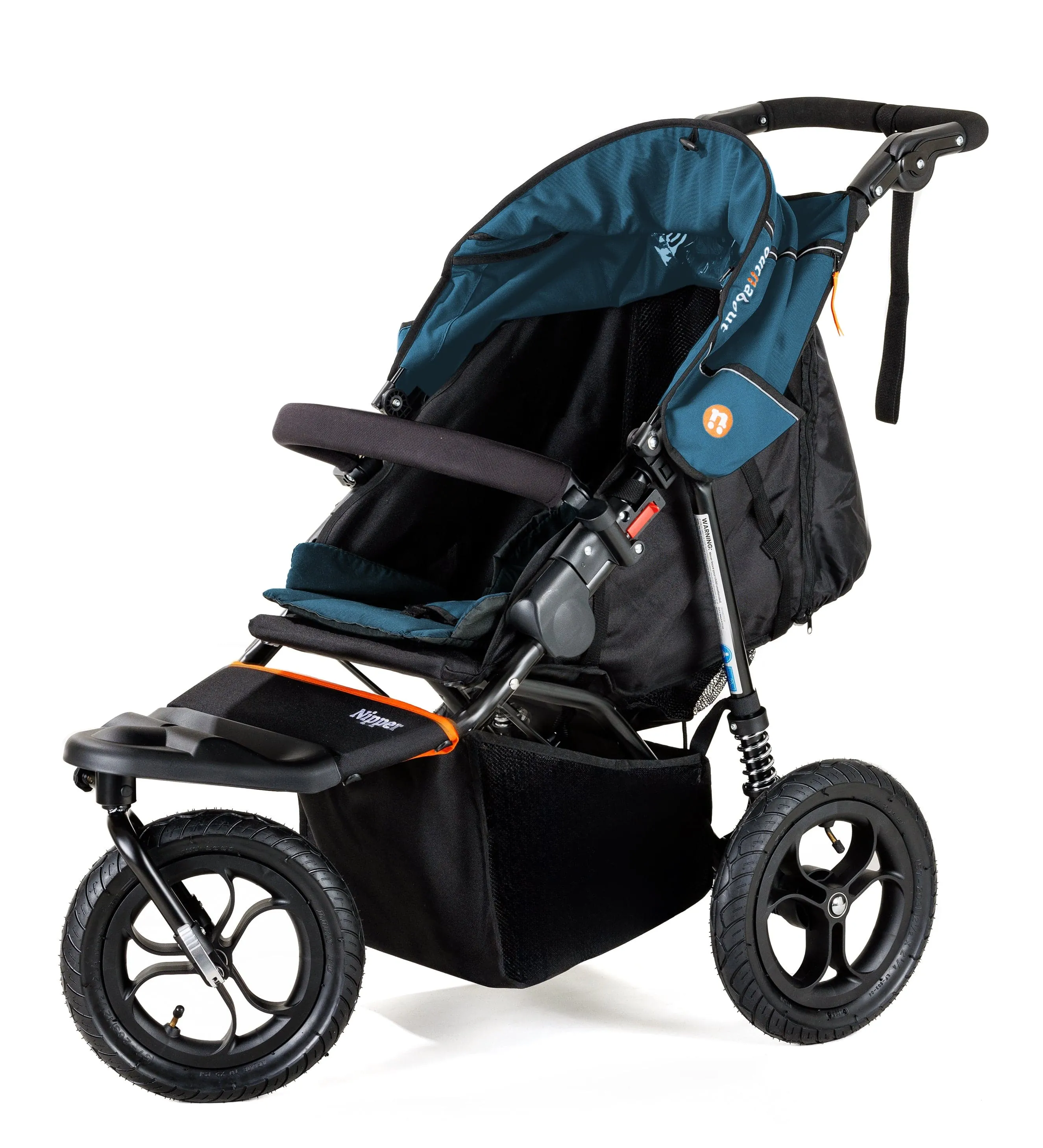 Out n About Nipper V5 Single Pushchair with Footmuff - Highland Blue