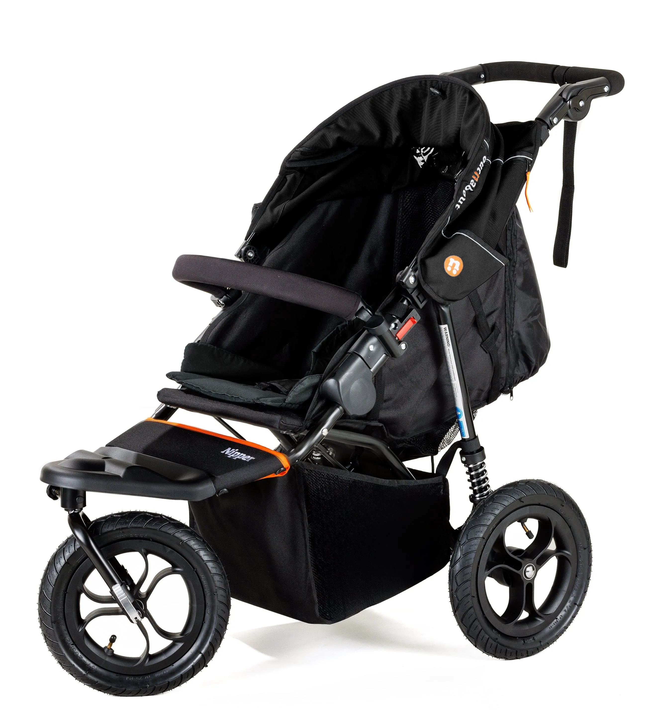 Out n About Nipper V5 Single Pushchair with Footmuff - Summit Black