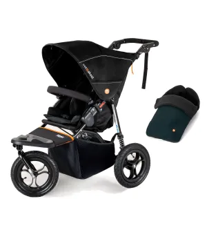 Out n About Nipper V5 Single Pushchair with Footmuff - Summit Black